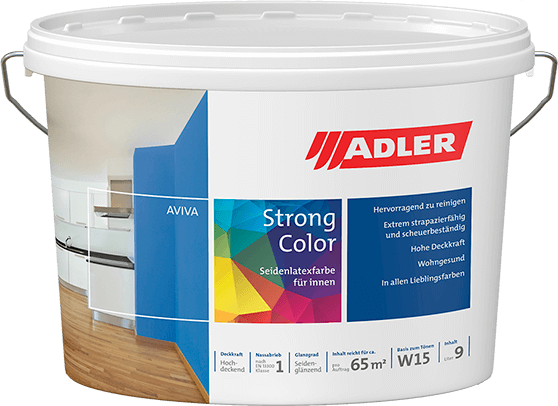 Цветная моющаяся латексная краска Aviva Strong-Color